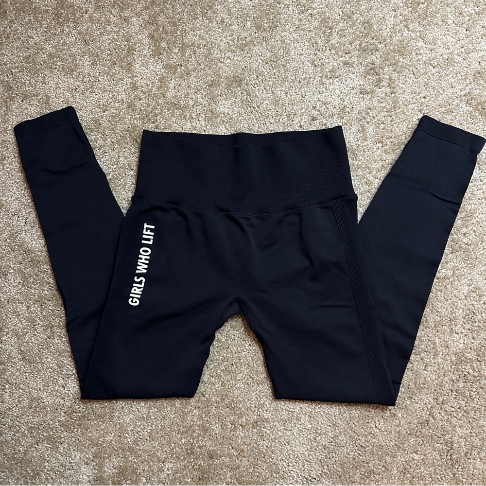 High-Waist Black Workout Leggings